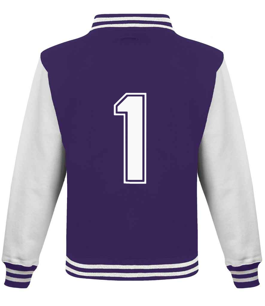 Purple & White Varsity Jacket