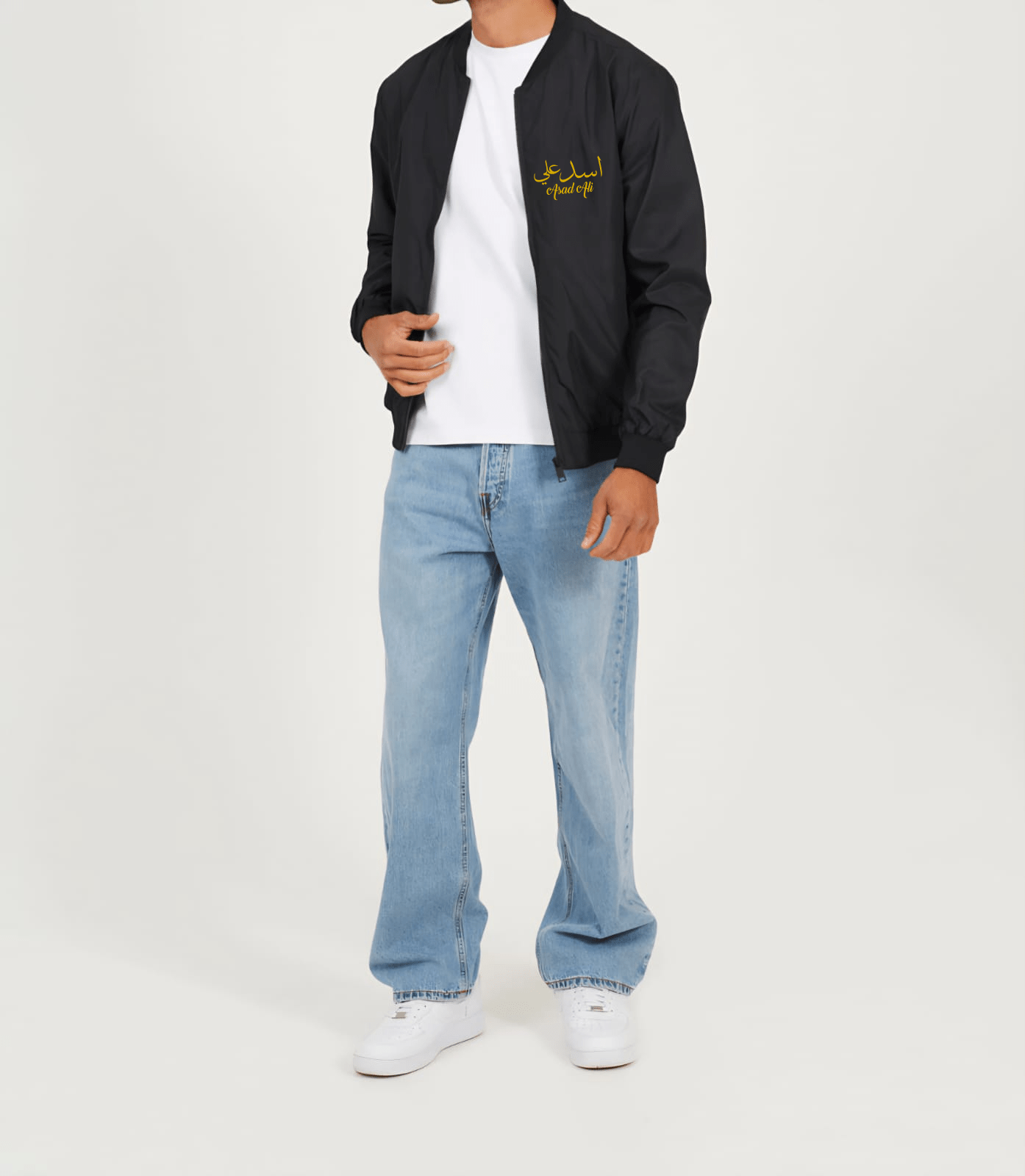 Dusky Black Bomber Jacket