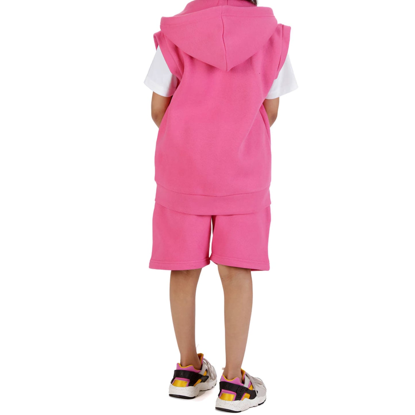Shirts & Tops Mini Hot Pink Gilet & Shorts Set