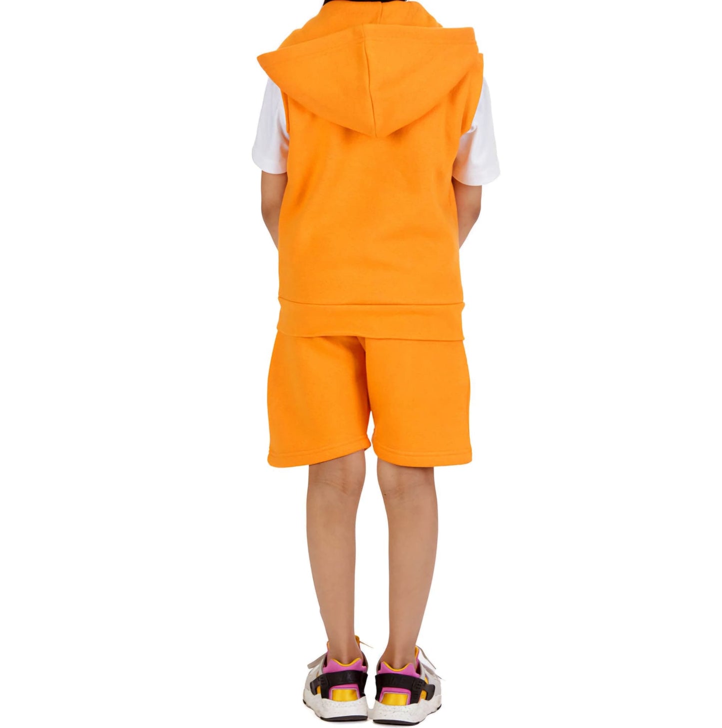 Shirts & Tops Mini Orange Gilet & Shorts Set