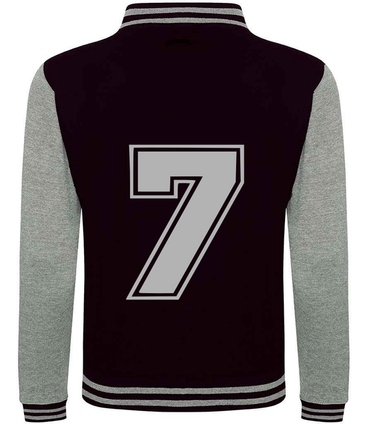 Tracksuit Dusky Black & Grey Varsity Jacket