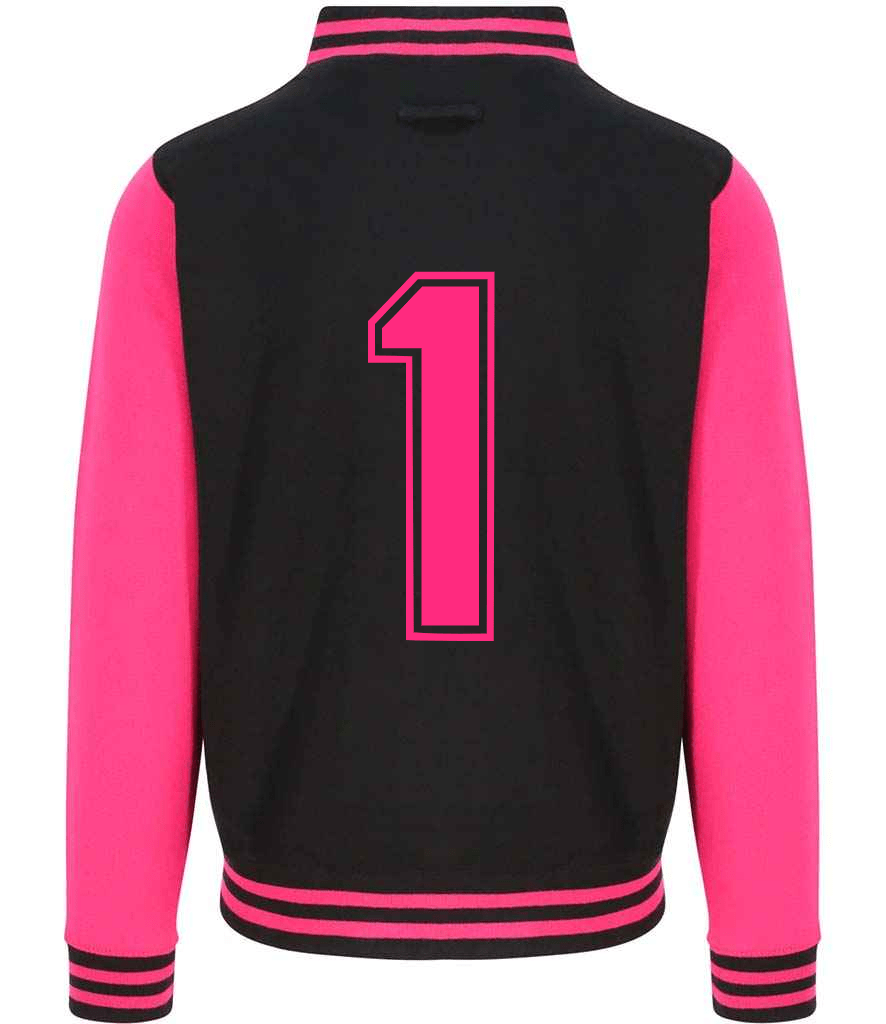 Tracksuit Dusky Black & Pink Varsity Jacket