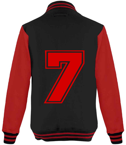 Tracksuit Dusky Black & Red Varsity Jacket