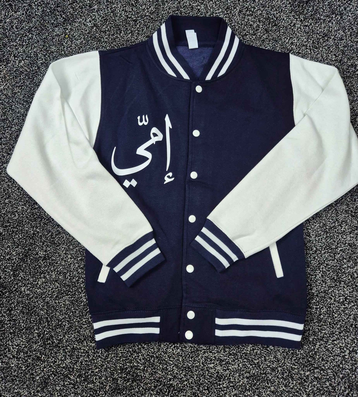 Tracksuit Navy Blue & White Varsity Jacket