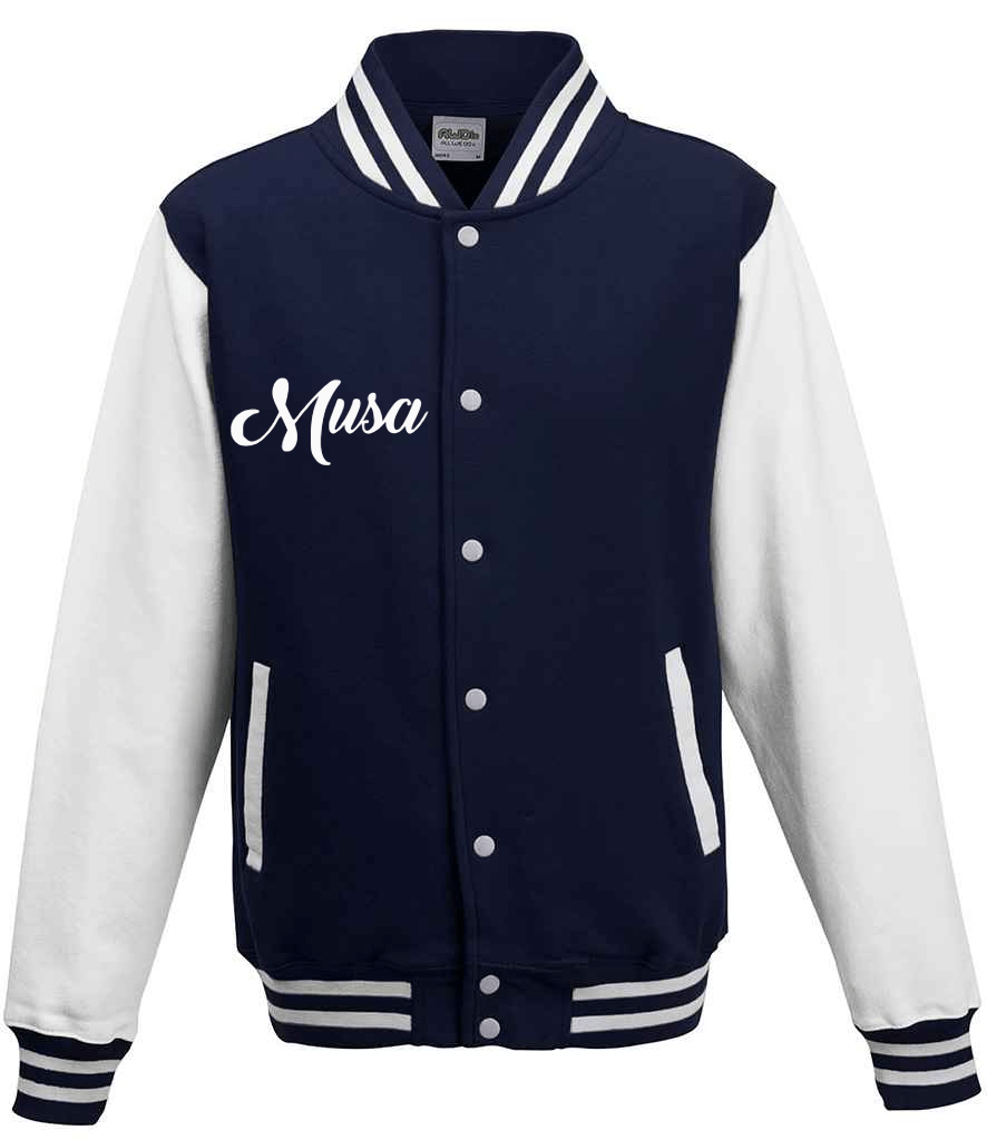 Tracksuit Navy Blue & White Varsity Jacket