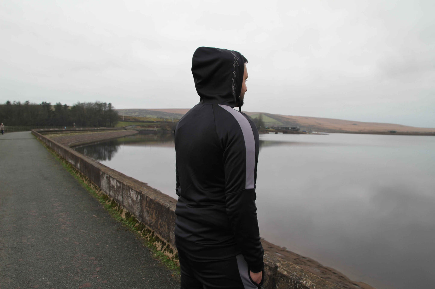 Tracksuit Onyx Black Stripe Hoodie