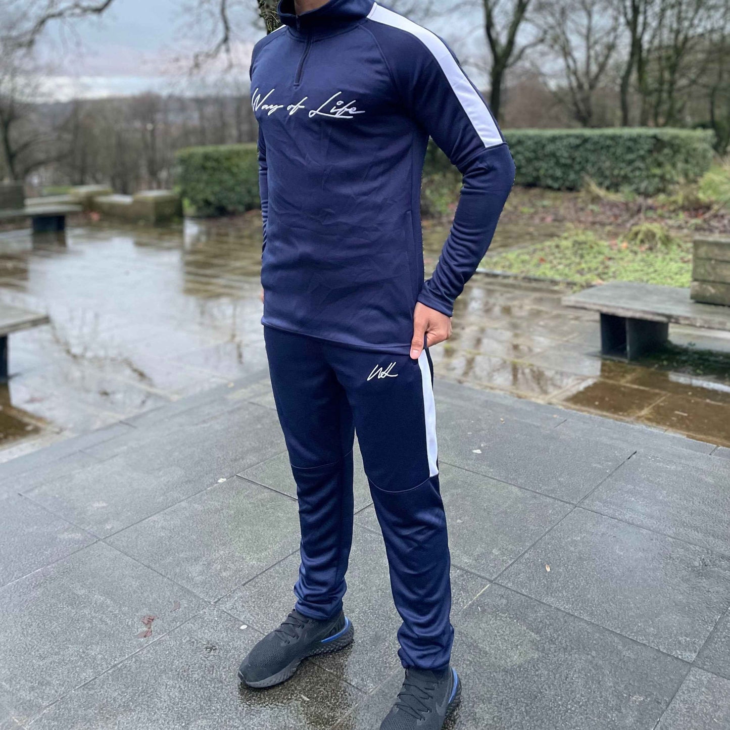 Tracksuit Royal Blue 1/4 Zip Sweatshirt