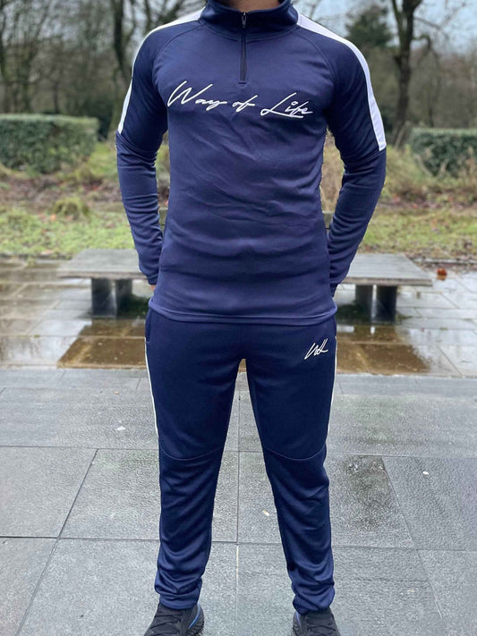 Tracksuit Royal Blue 1/4 Zip Sweatshirt