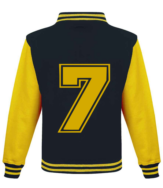 Dusky Black & Yellow Varsity Jacket