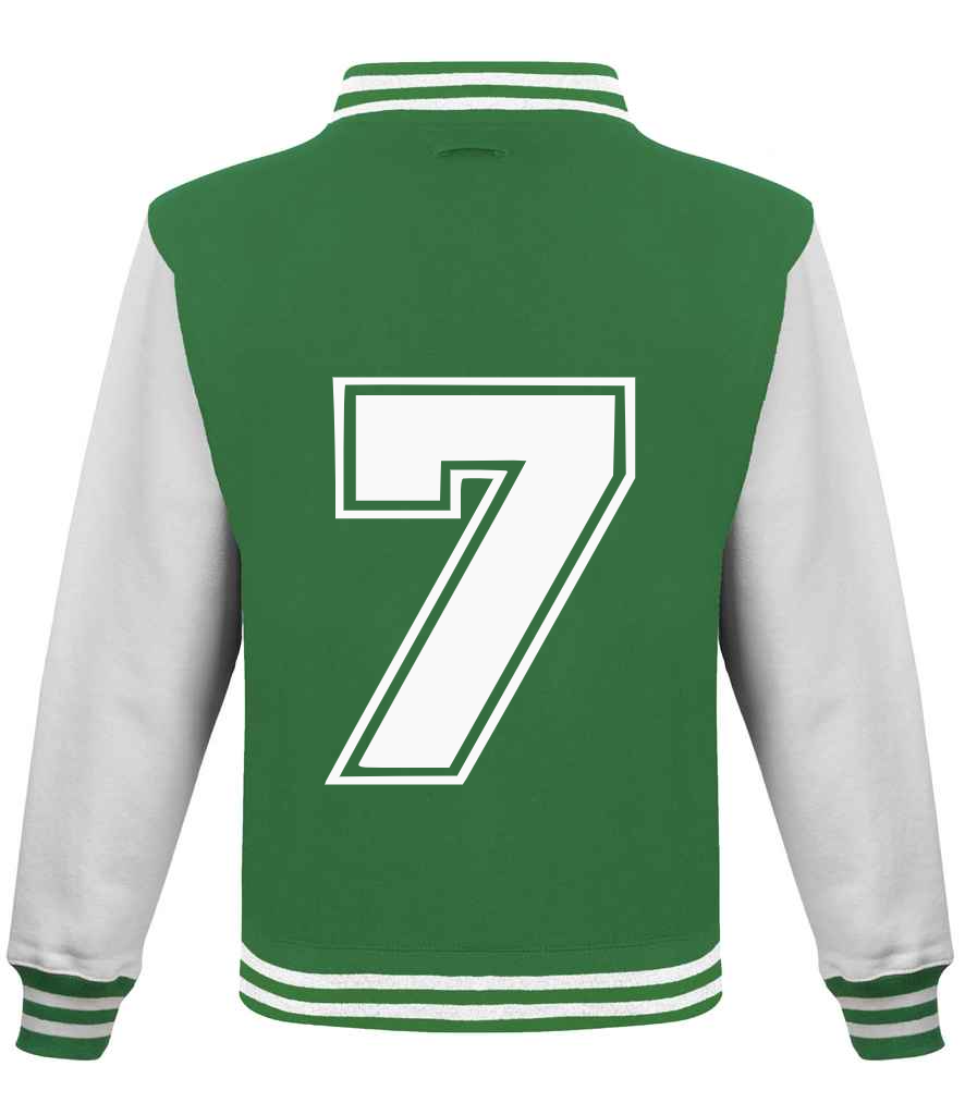 Green & White Varsity Jacket