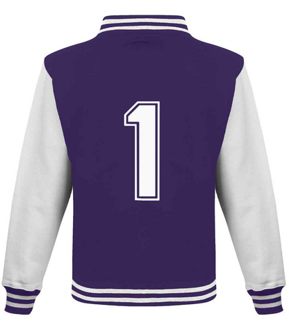 Purple & White Varsity Jacket