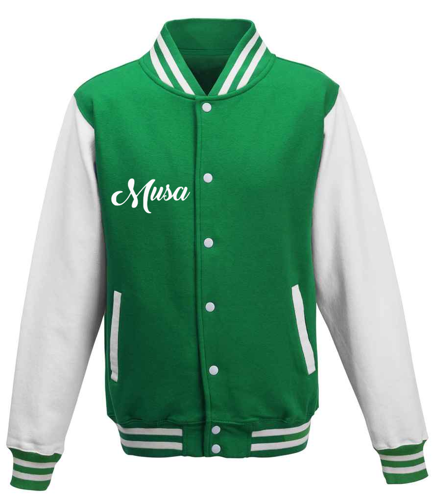 Green & White Varsity Jacket