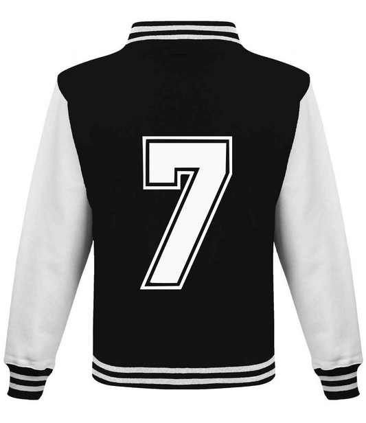 Dusky Black & White Varsity Jacket