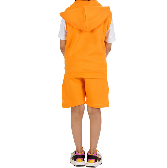 Mini Orange Gilet & Shorts Set