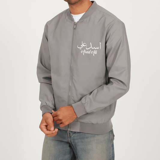 Grey Bomber Jacket