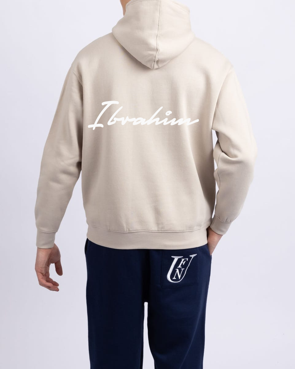 Beige Oversized Comfort Hoodie