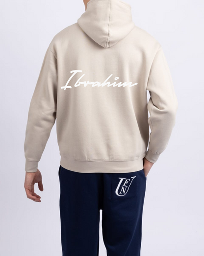 Beige Oversized Comfort Hoodie