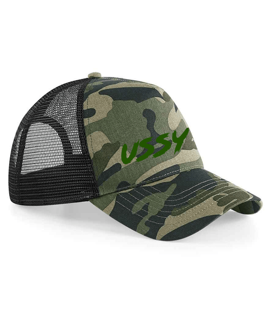 Cap One Size Military Green Camo Trucker Cap