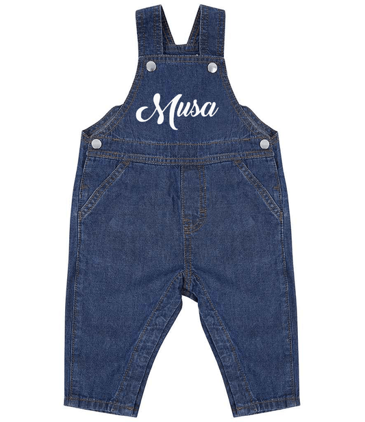Kids Tracksuit Mini Denim Blue Dungarees