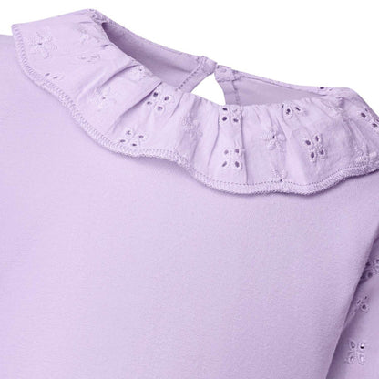 Girls Pastel Purple Long Sleeve Top