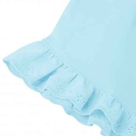 Shirts & Tops Girls Sky Blue Anglaise Set