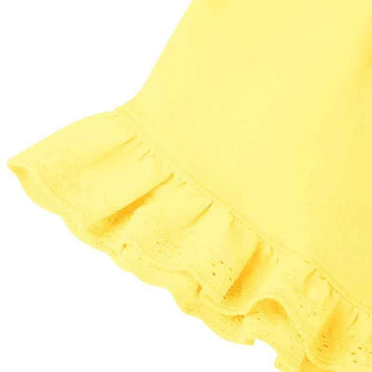 Shirts & Tops Girls Yellow Anglaise Set
