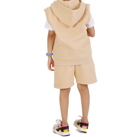 Shirts & Tops Mini Beige Gilet & Shorts Set