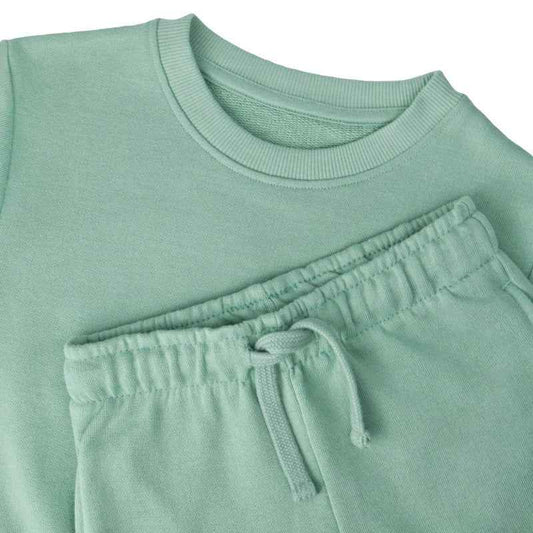 Shirts & Tops Mini Green Sweatshirt & Shorts Set