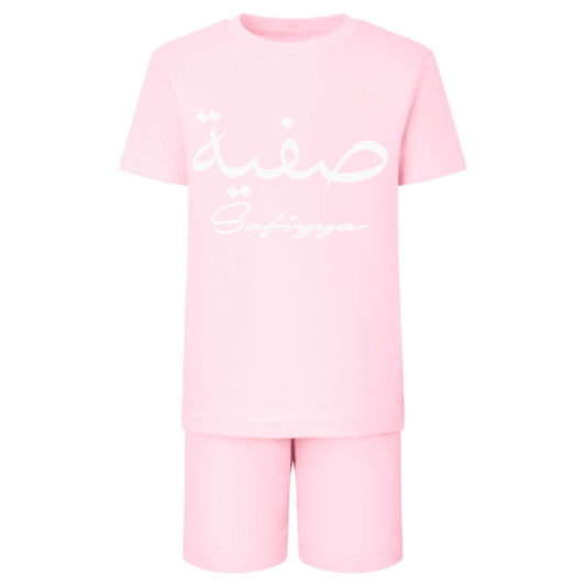 Shirts & Tops Mini Pink T-Shirt & Shorts Set