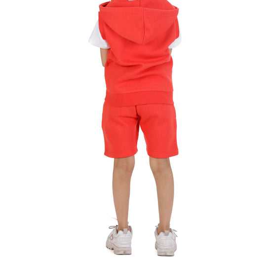 Shirts & Tops Mini Red Gilet & Shorts Set