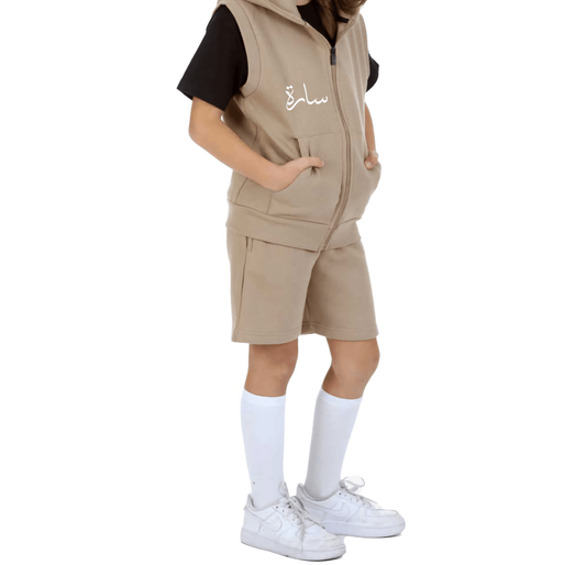 Shirts & Tops Mini Sand Gilet & Shorts Set