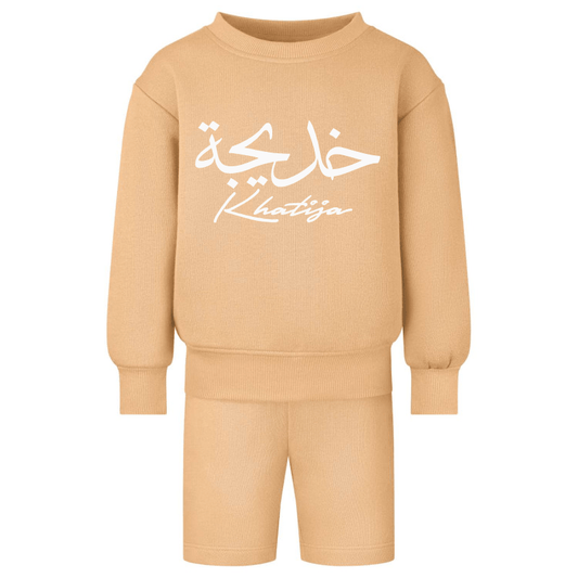 Shirts & Tops Mini Sand Sweatshirt & Shorts Set