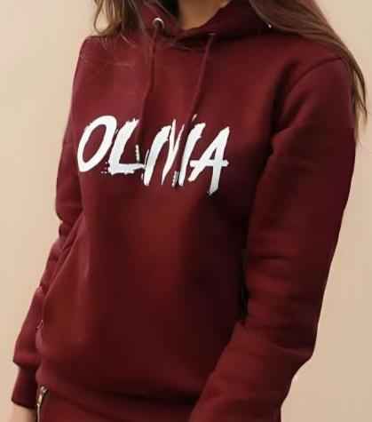 Tracksuit Burgundy Hoodie