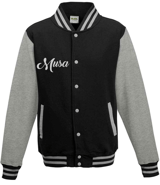 Tracksuit Dusky Black & Grey Varsity Jacket
