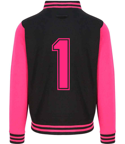 Tracksuit Dusky Black & Pink Varsity Jacket