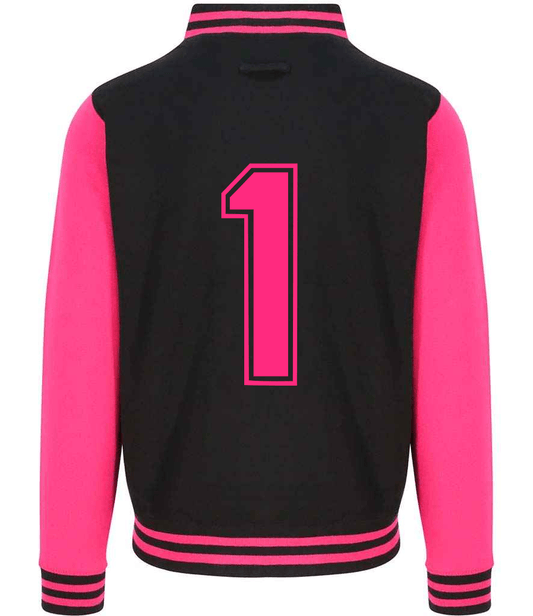 Tracksuit Dusky Black & Pink Varsity Jacket