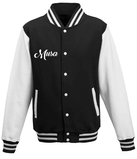 Tracksuit Dusky Black & White Varsity Jacket