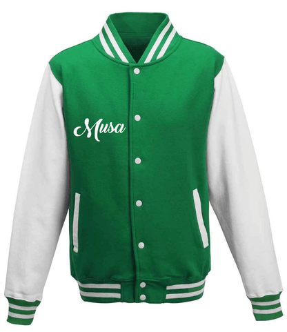 Tracksuit Green & White Varsity Jacket