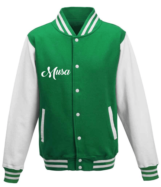 Tracksuit Green & White Varsity Jacket