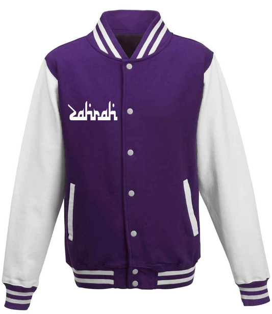 Tracksuit Purple & White Varsity Jacket