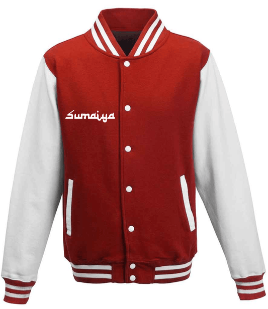 Tracksuit Red & White Varsity Jacket