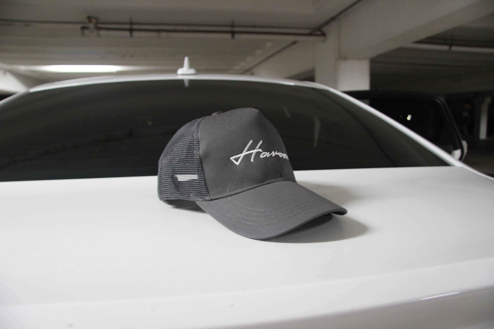 Personalised Trucker Caps - Black/Grey