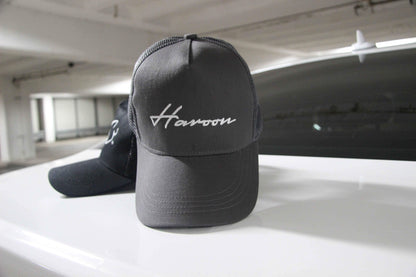 Personalised Trucker Caps - Black/Grey
