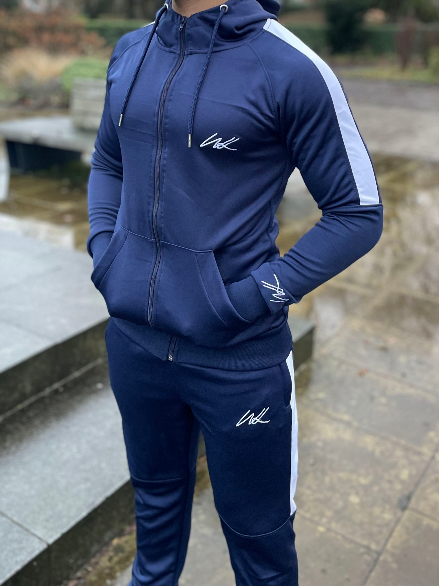 Royal Blue Stripe Hoodie