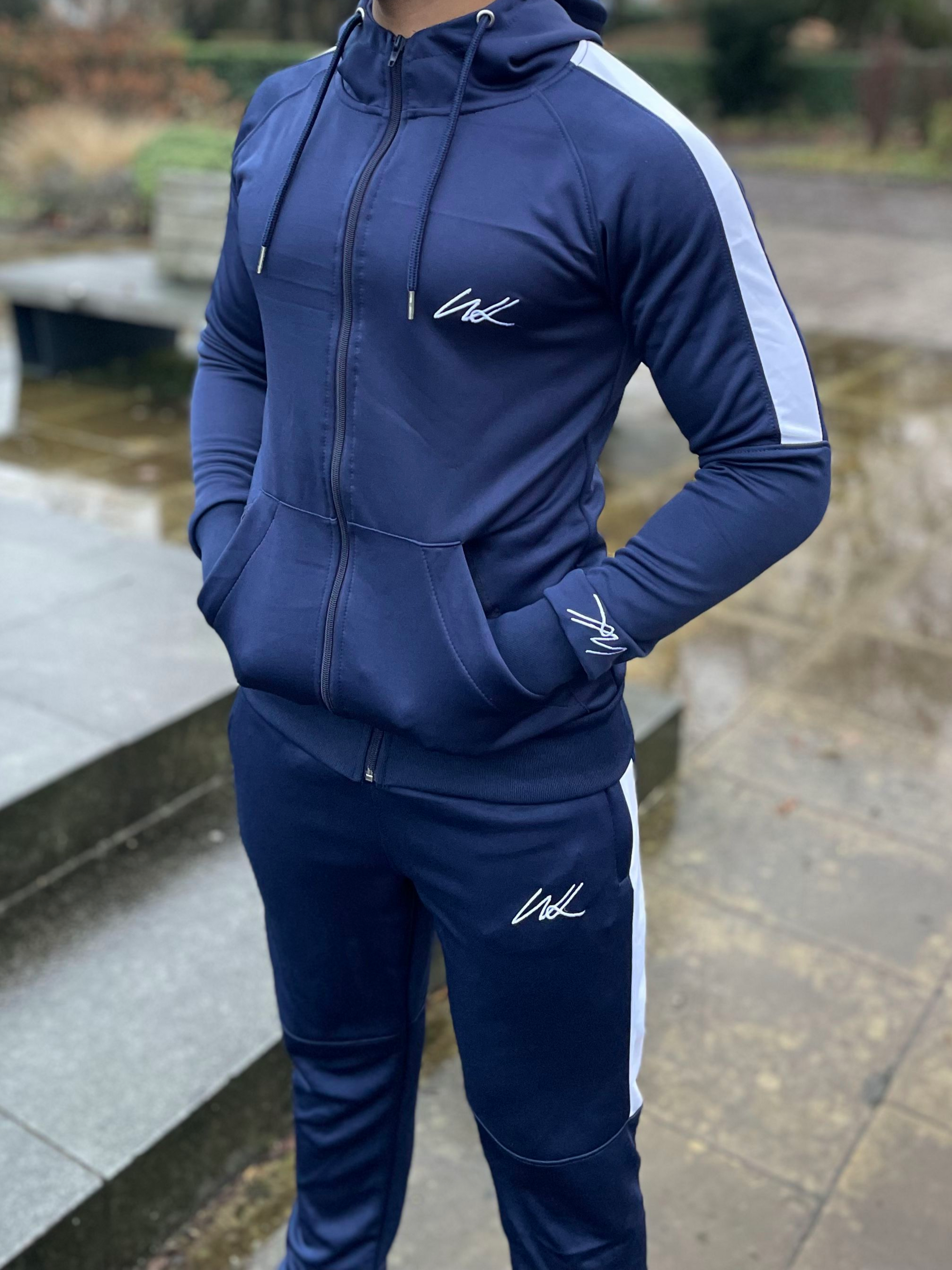 Royal Blue Stripe Hoodie
