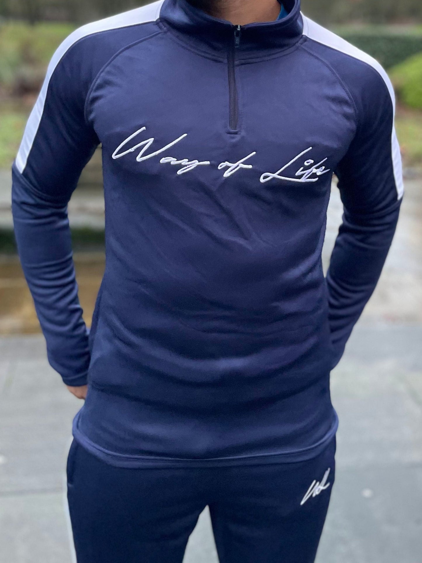 Royal Blue 1/4 Zip Sweatshirt