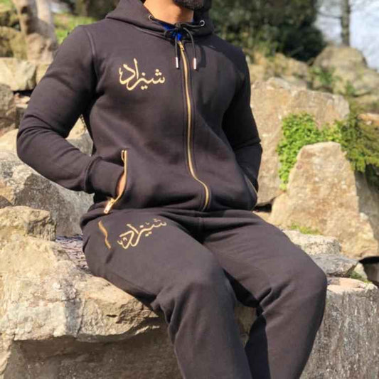 Tracksuit Dusky Black Zip Hoodie