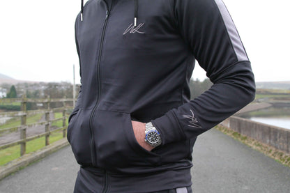 Tracksuit Onyx Black Stripe Hoodie