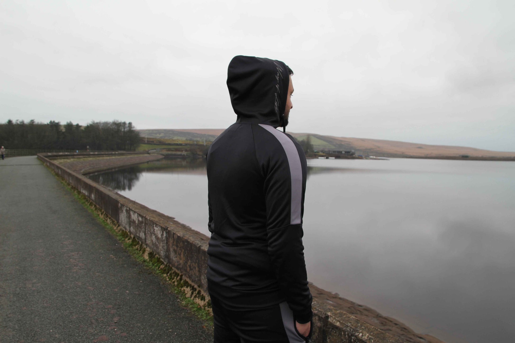 Tracksuit Onyx Black Stripe Hoodie