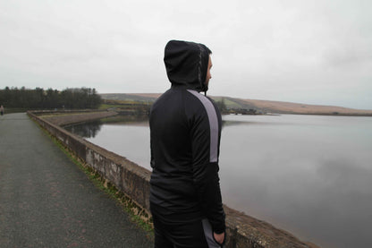 Tracksuit Onyx Black Stripe Hoodie
